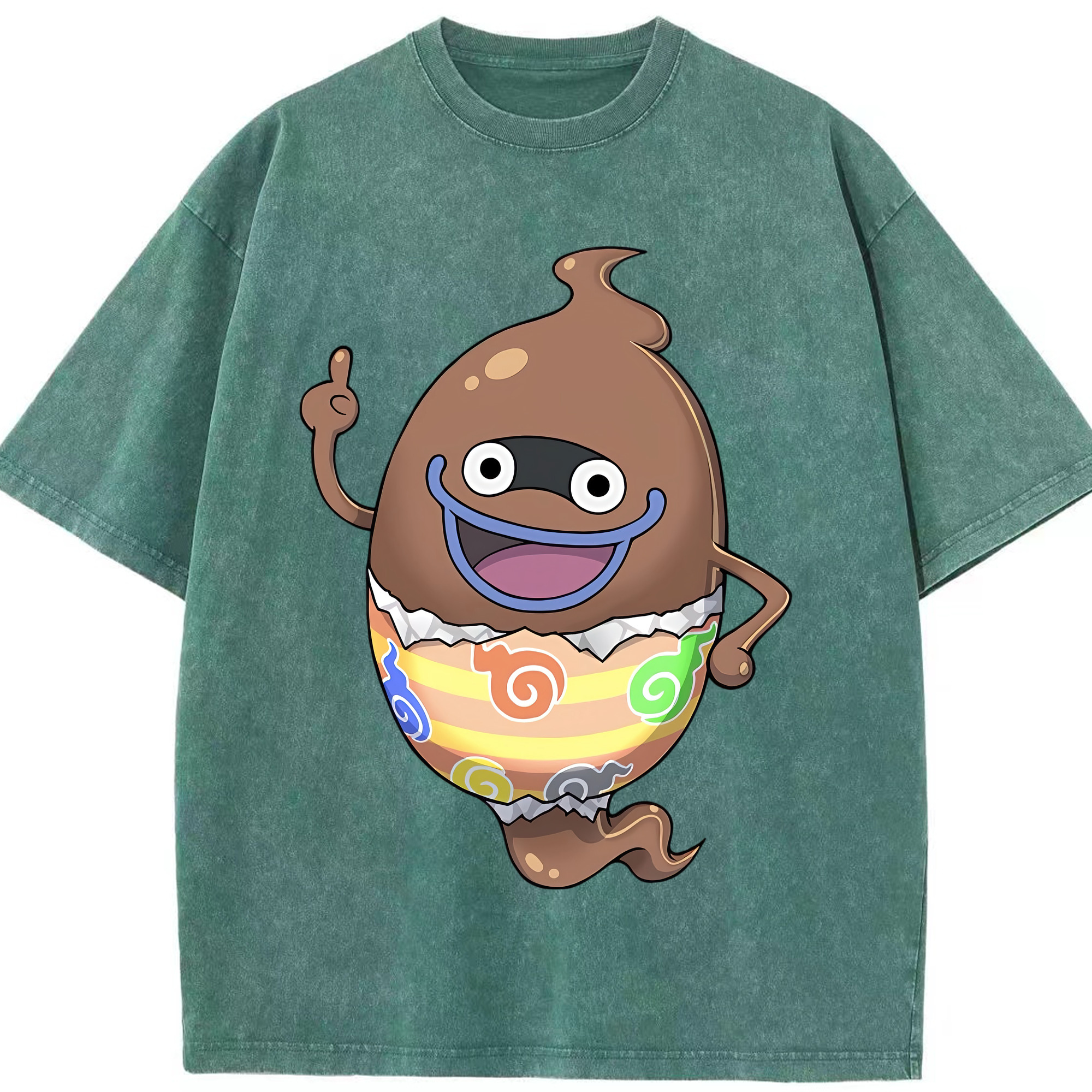 （画像用） 妖怪ウォッチ Yo-kai Watch 綿100% ヴィンテージ風 半袖Tシャツ（フロントプリント）